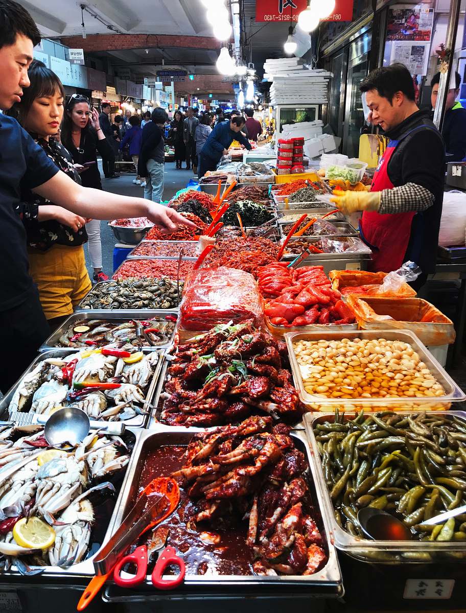 person man pointing on food human