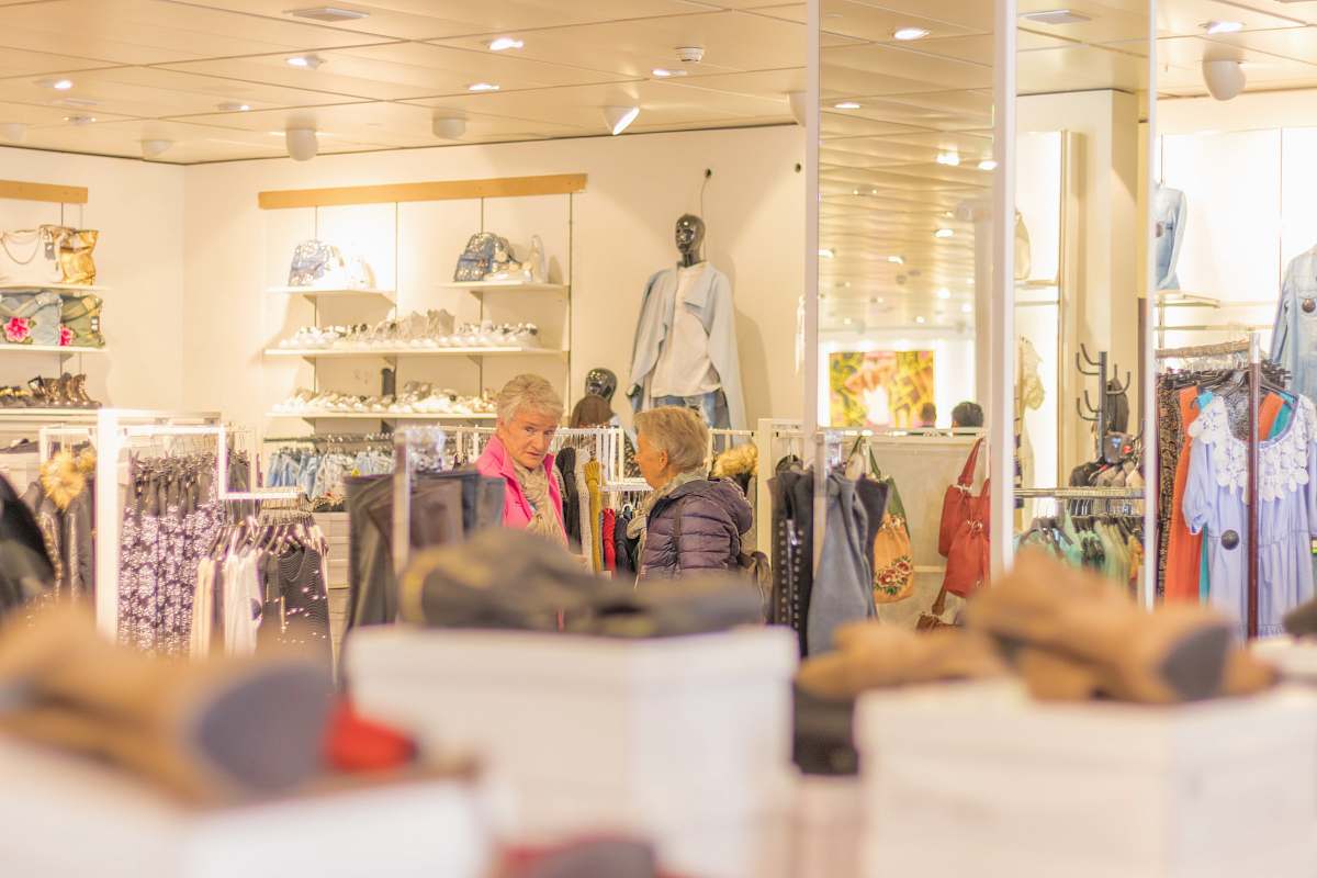 human people inside apparel shop shop