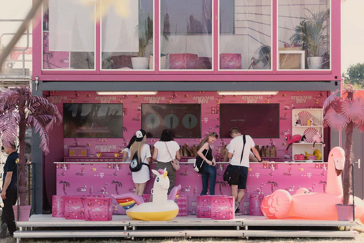 human people standing beside store shop