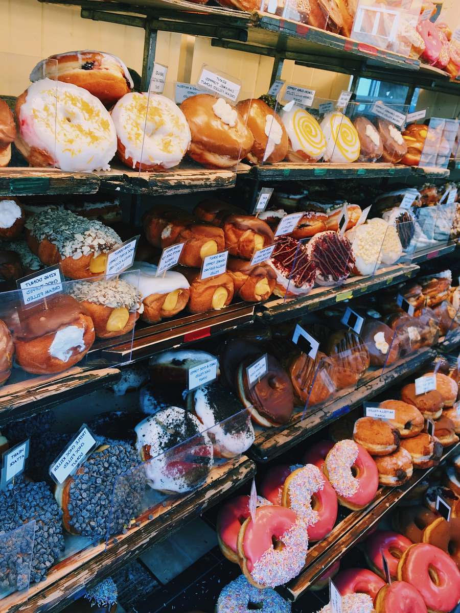 bakery assorted doughnuts bread