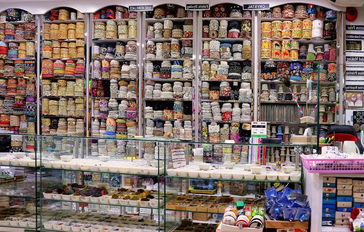 shelf clear glass display counter grocery store