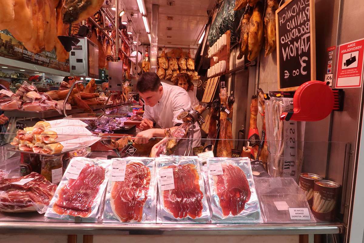 person man slicing raw meat human
