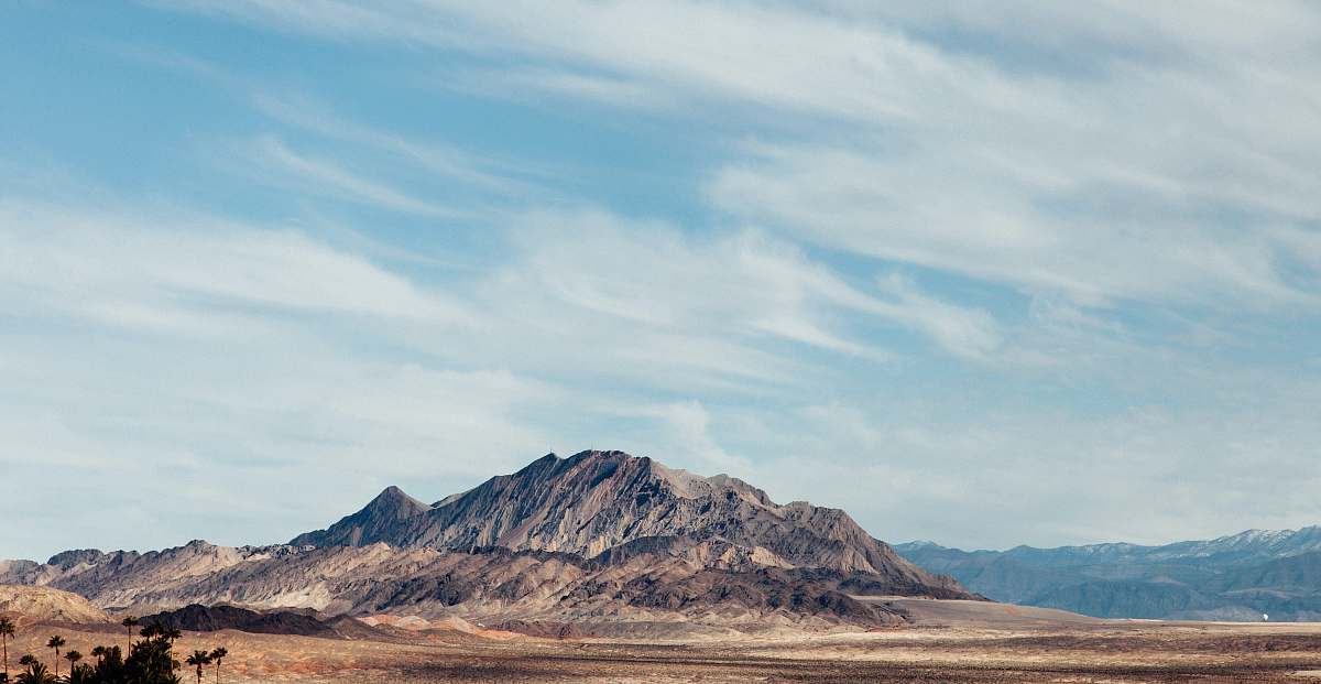 landscape bird's eye view photo of brown mountain mountain