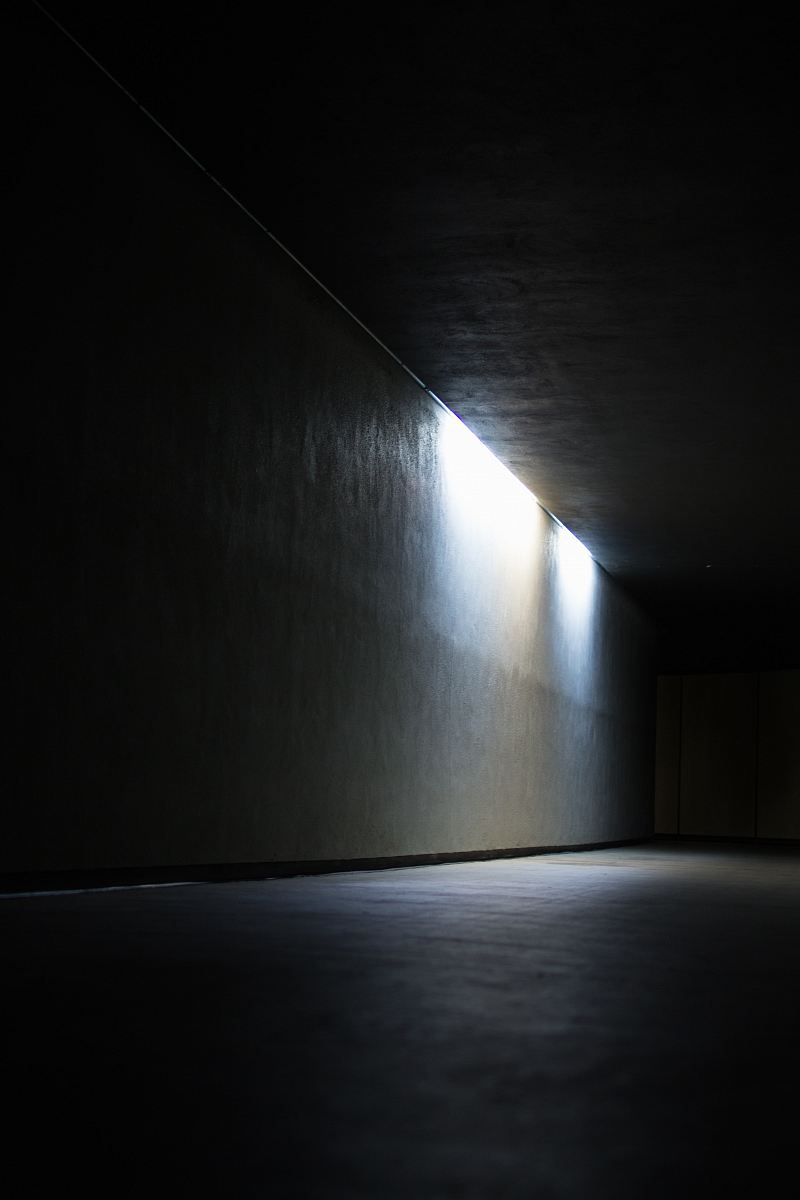 dim lighted room