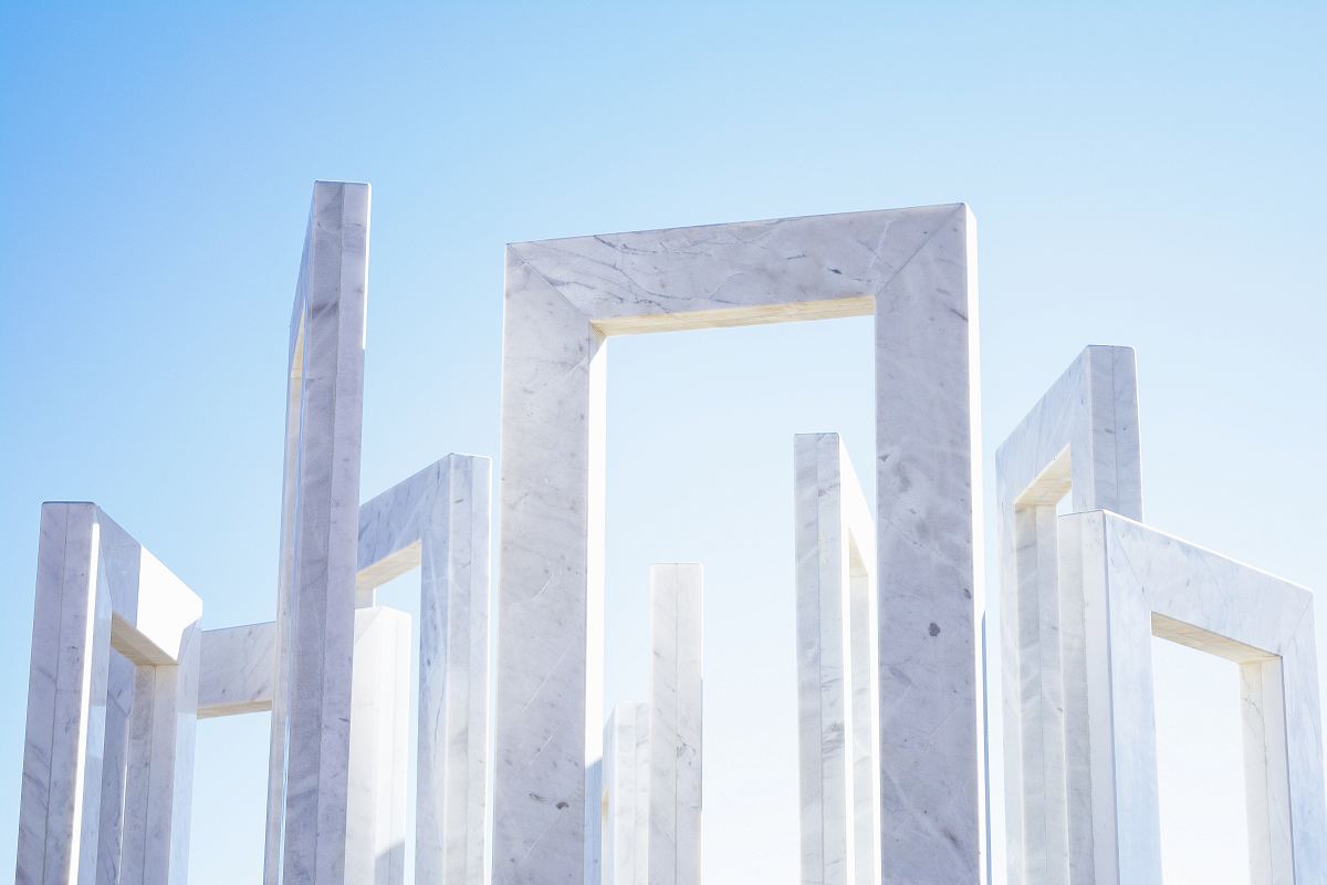 gray stone frames