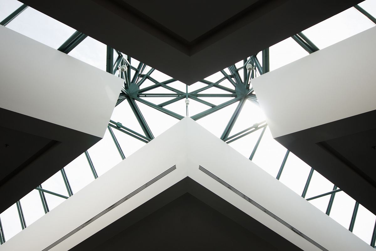 man's eye view of tower