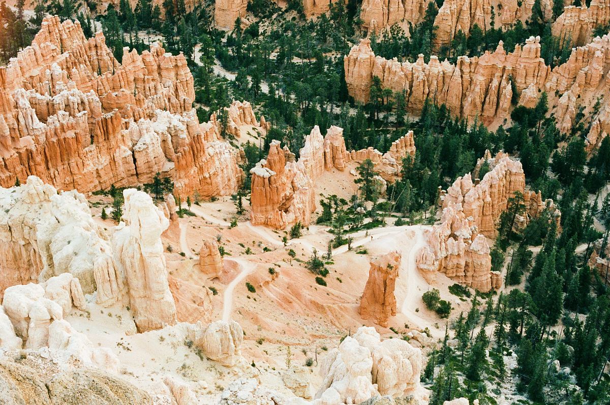 postal aerial photography of brown rock formations at daytime