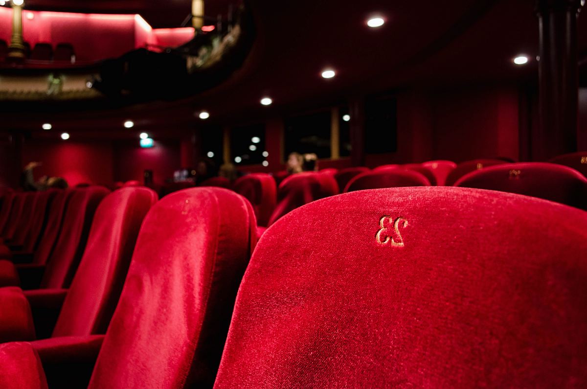 red cinema seat number 23