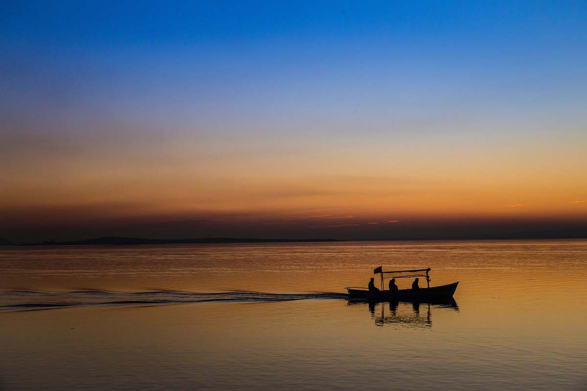 transportation silhouette of boat rowboat