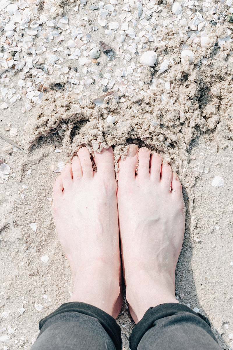 person person standing on sand nature