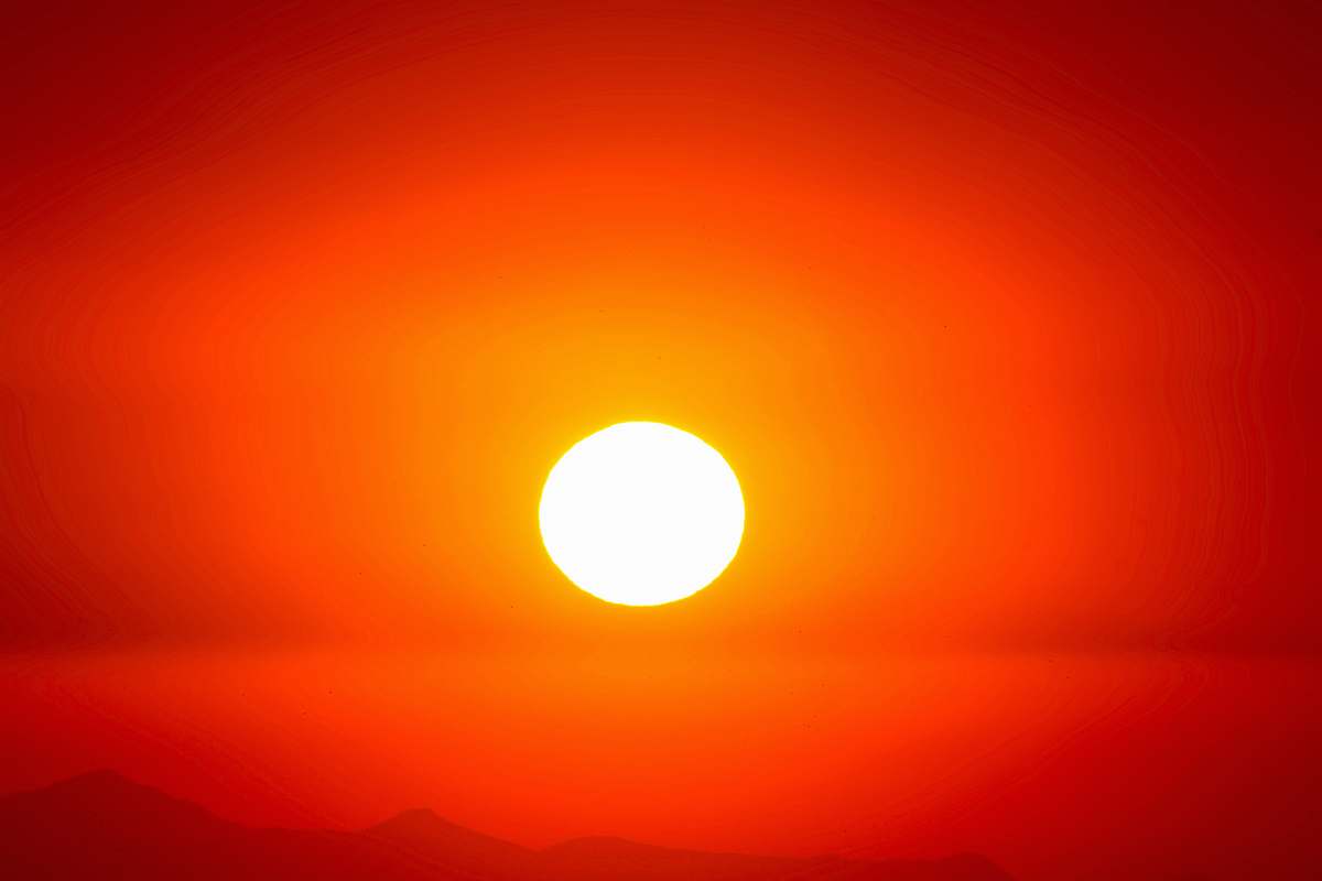 outdoors sunset sun