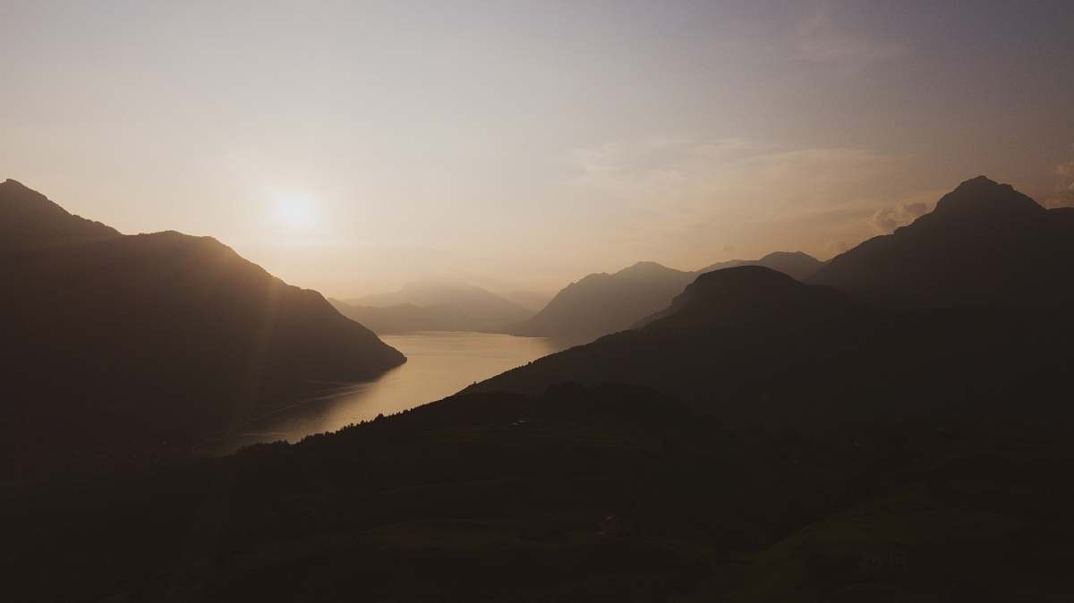 nature body of water and mountains stoos