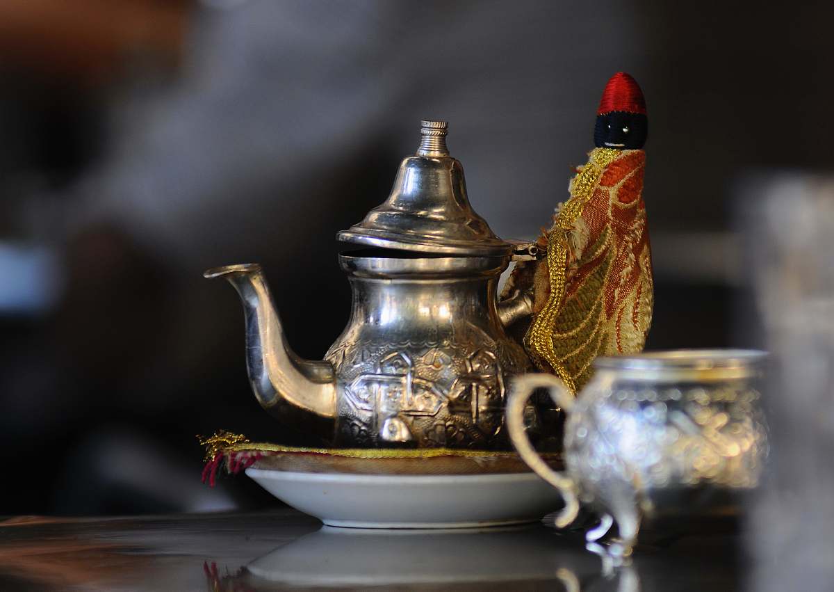 teapot gray stainless steel pot marrakech
