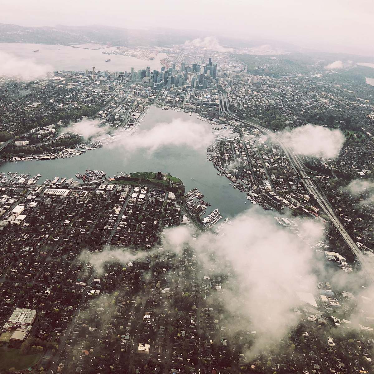 seattle aerial photography of city during daytime aerial view