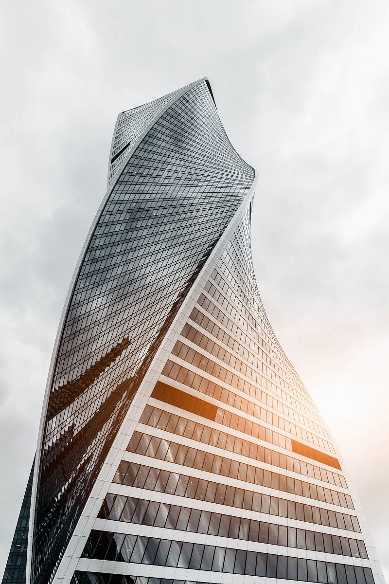 architectural photography of glass building