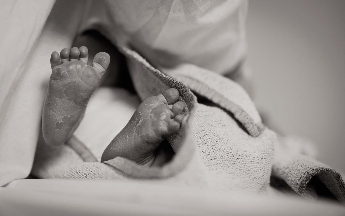 baby A baby's feet. newborn