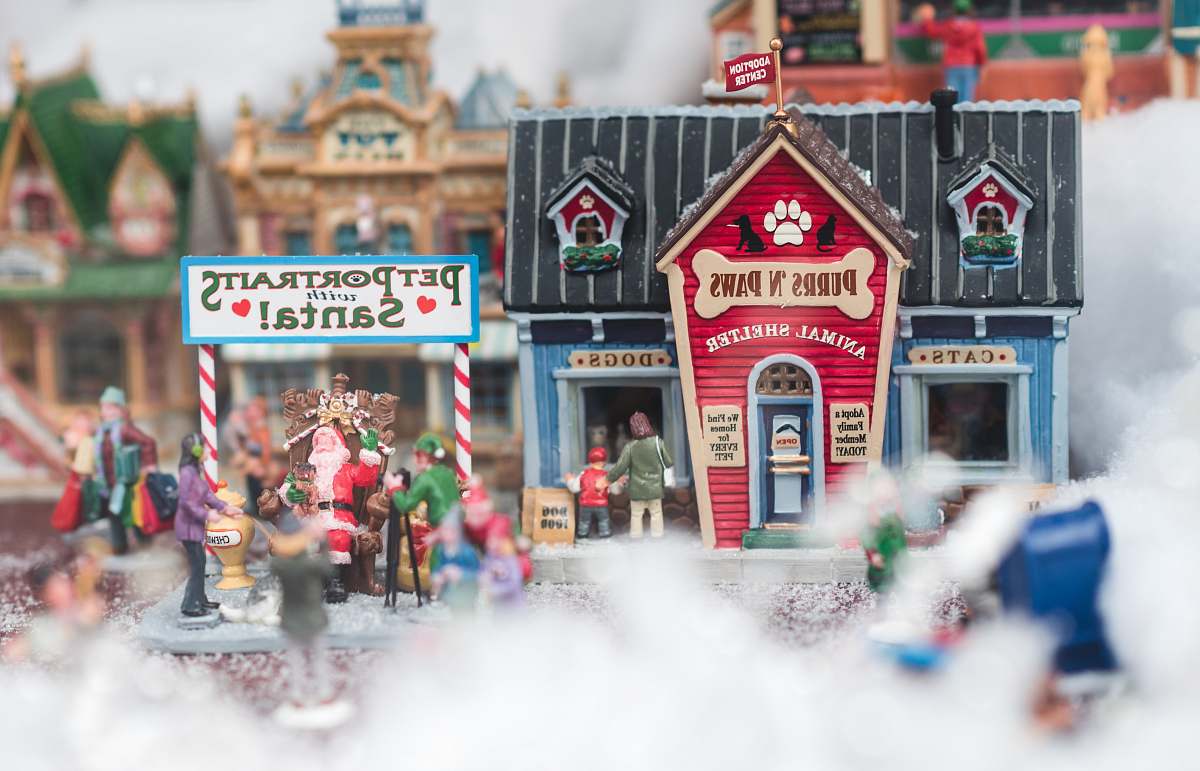 cookie miniature village food