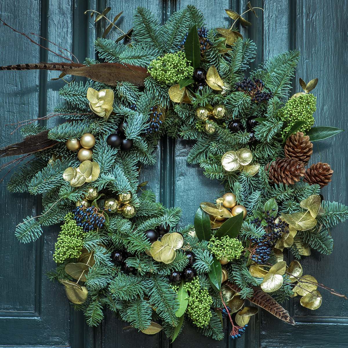 Holiday Green Wreath Wreath Image Free Photo