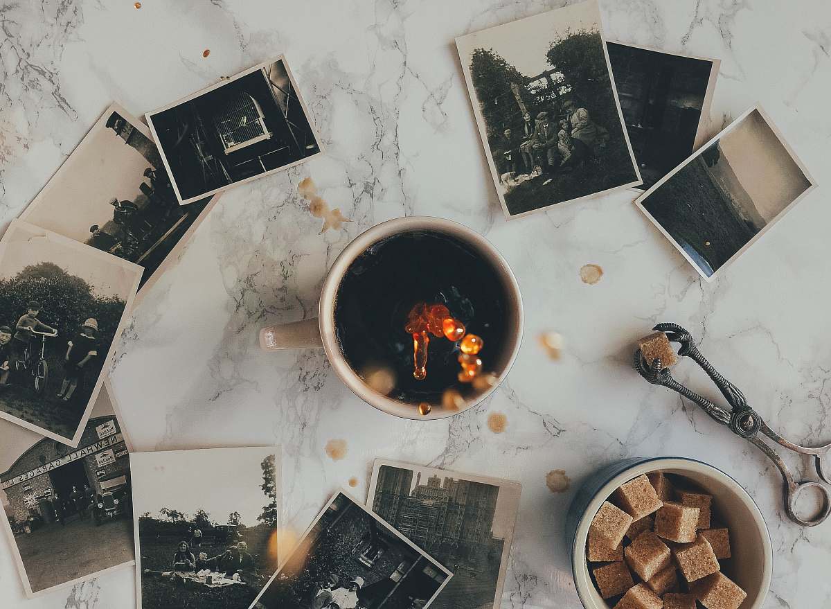photos assorted grayscale photos near white ceramic mug sugar