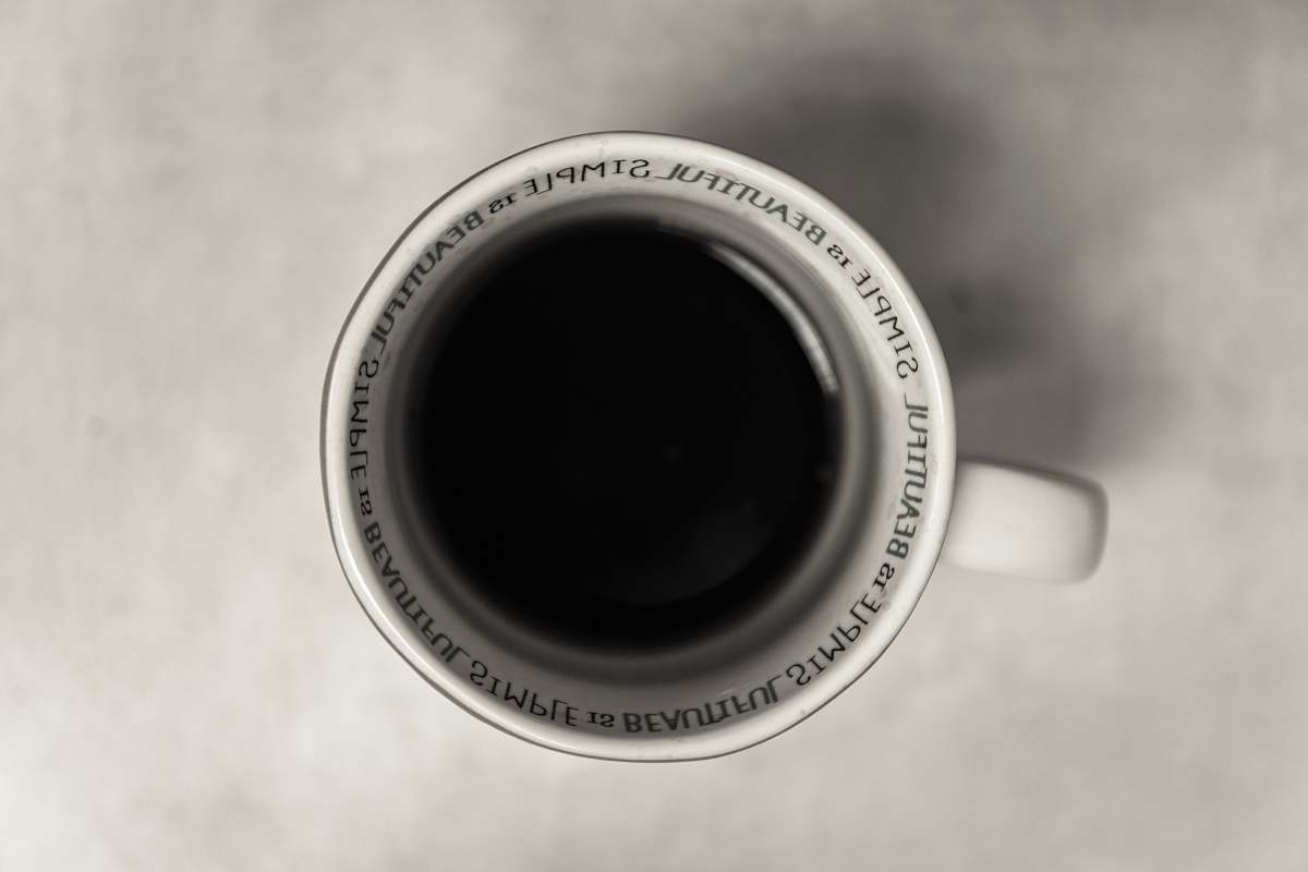 white cup of coffee mug