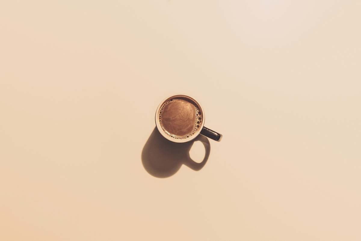coffee brown ceramic teacup minimal