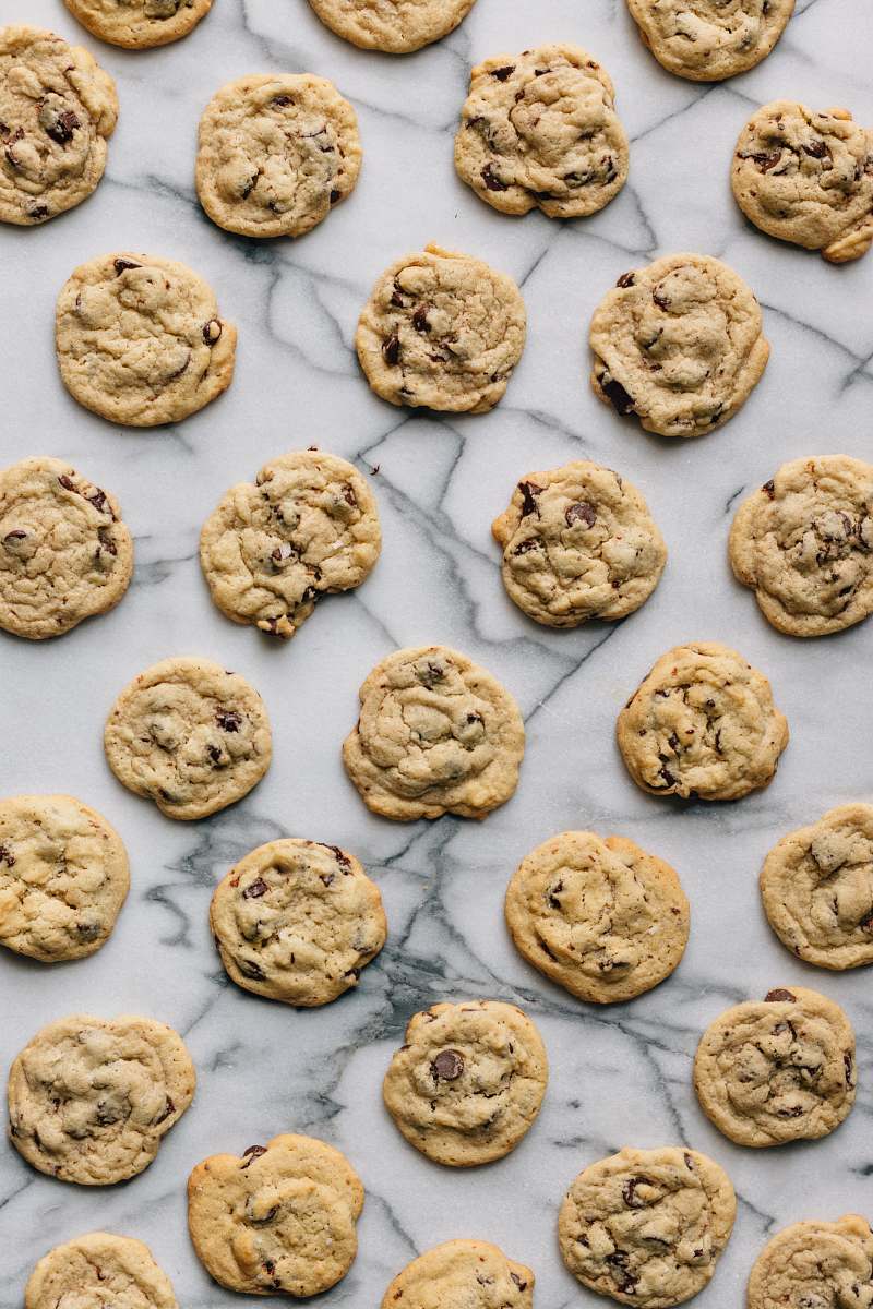 sweet baked cookies on white concrete surface cookie