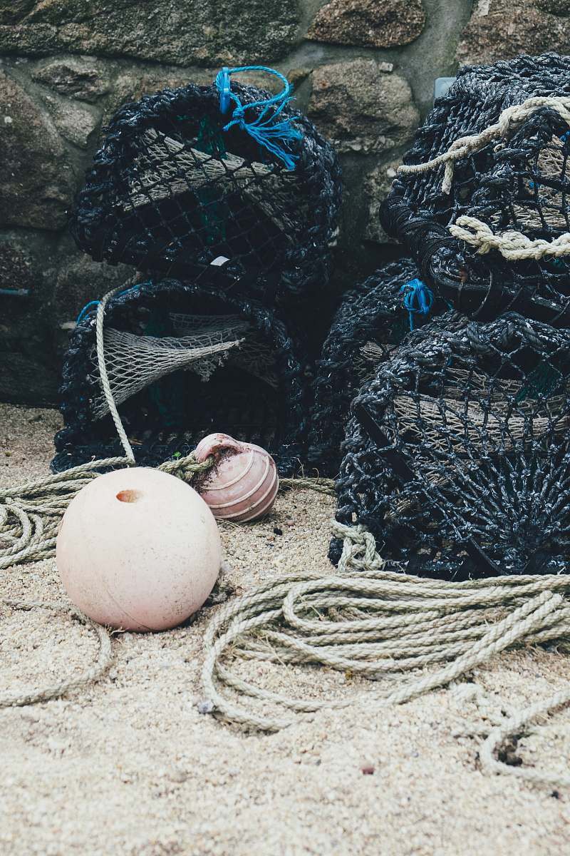 egg black fish nets bryher