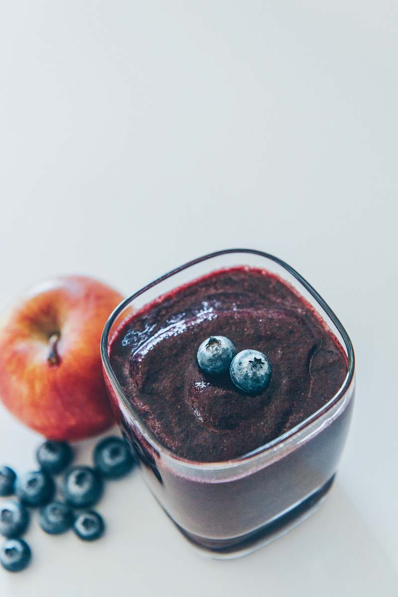 fruit chocolate lava cake blueberry