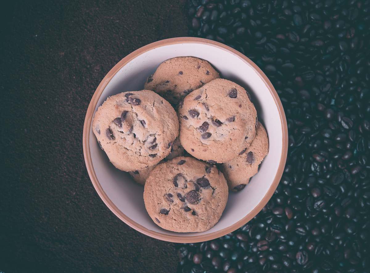 cookie cookies in white ceramic bowl bowl