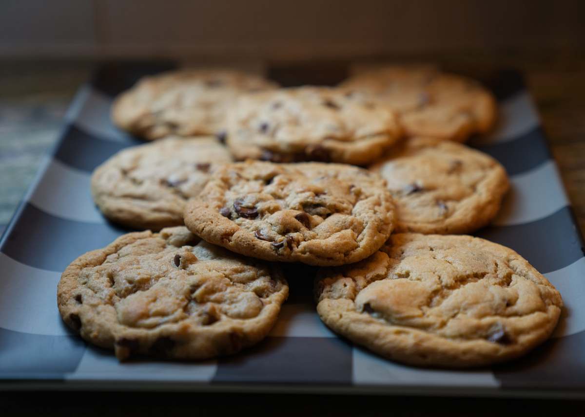 biscuit cookies on rectangular plate cookie