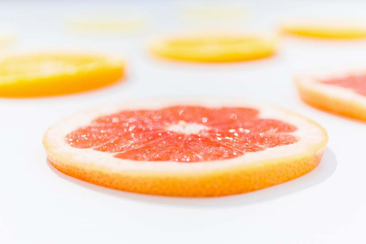 plant sliced grapefruit fruit