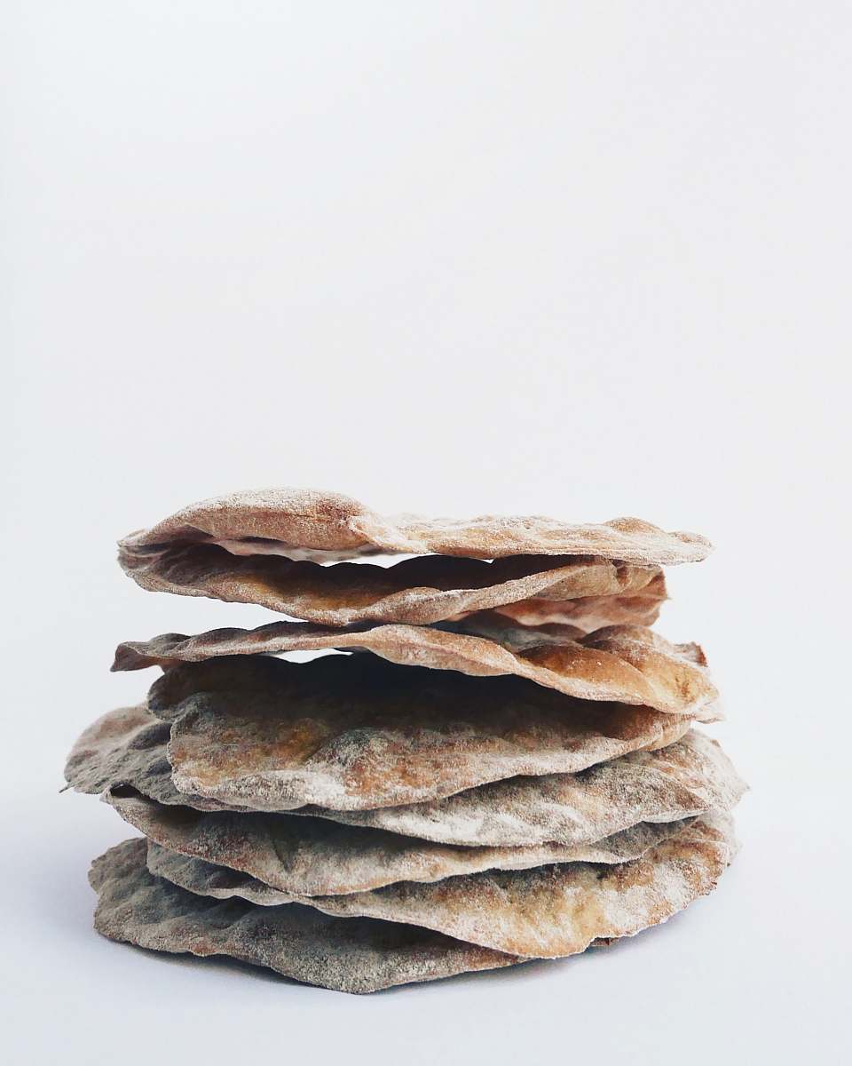 bread stack of flatbreads pancake