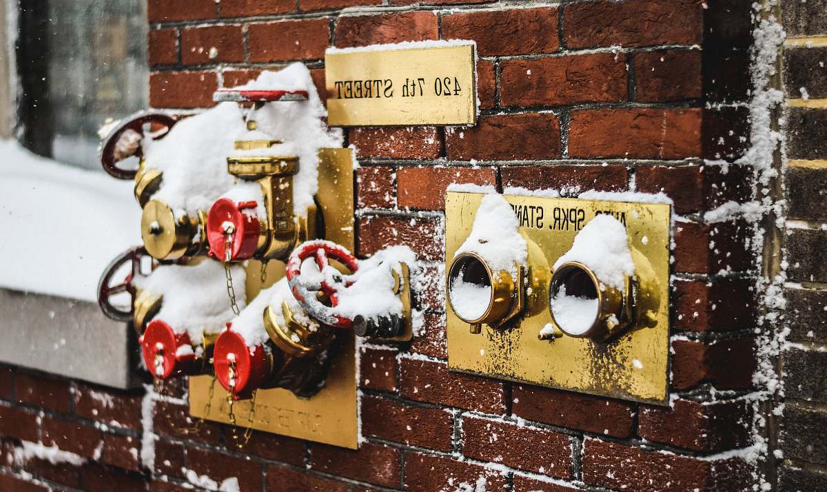 brick valves with snow washington