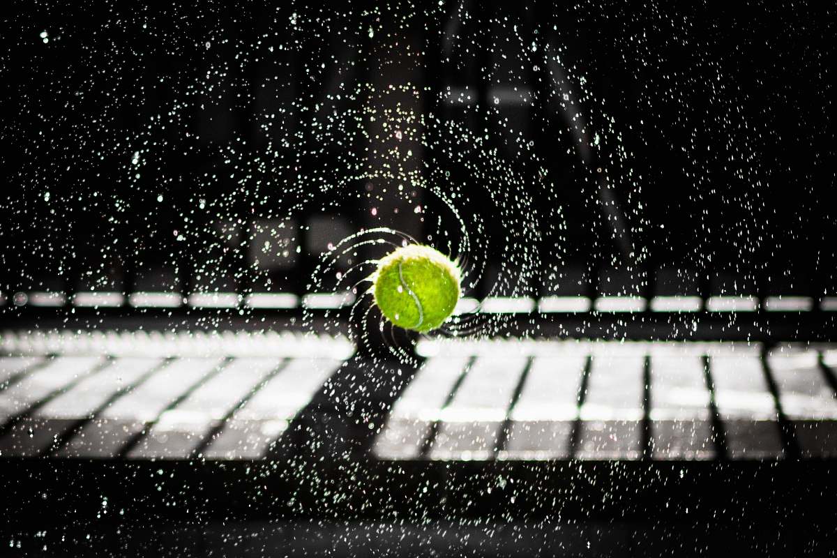 sport time lapse photo of tennis ball tennis ball