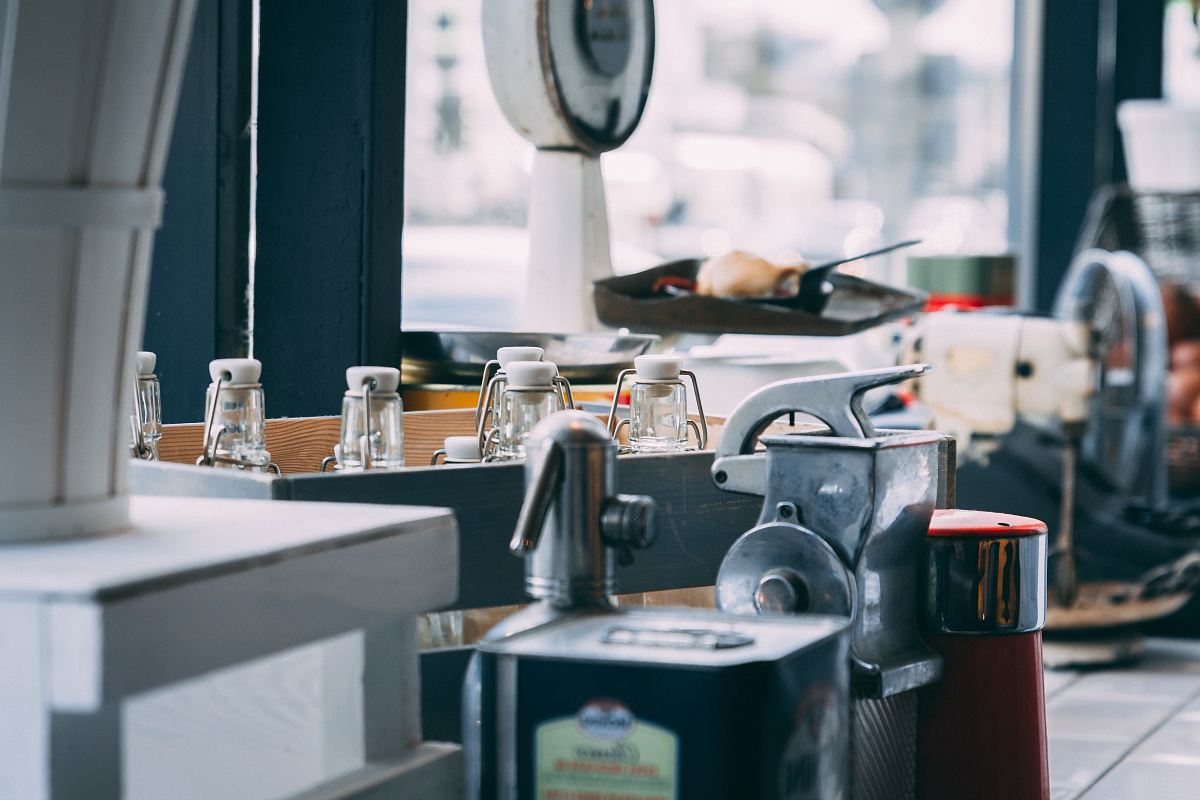two red and black coffeemaker