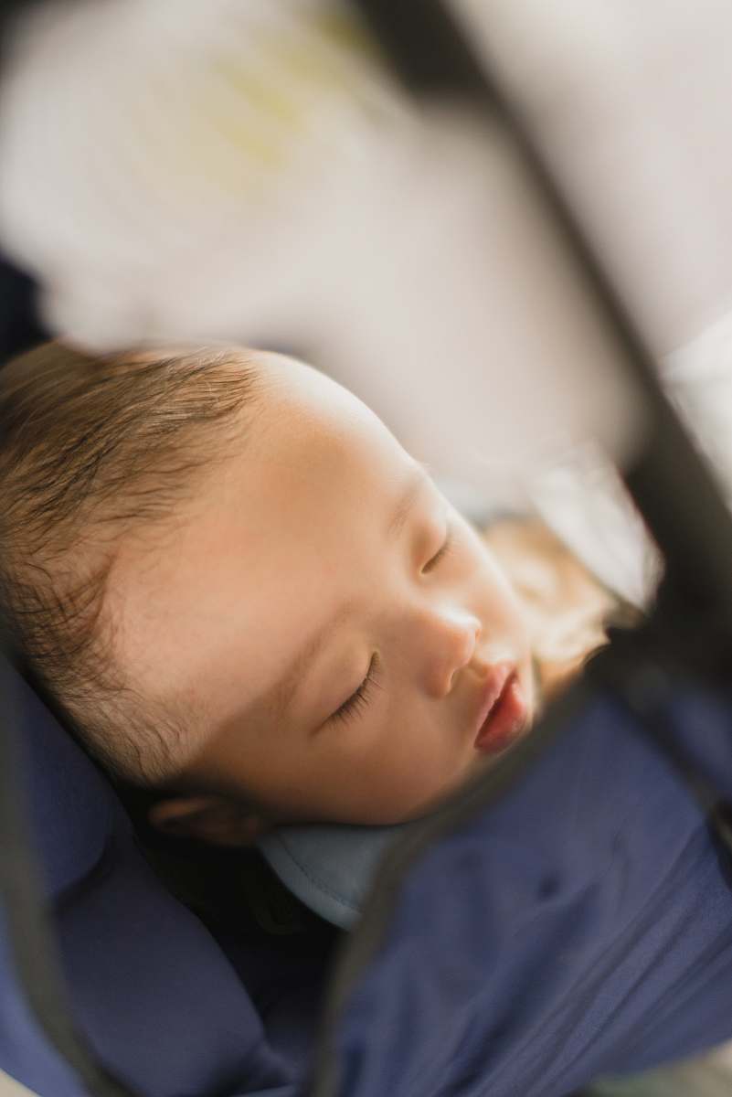 sleeping baby close-up