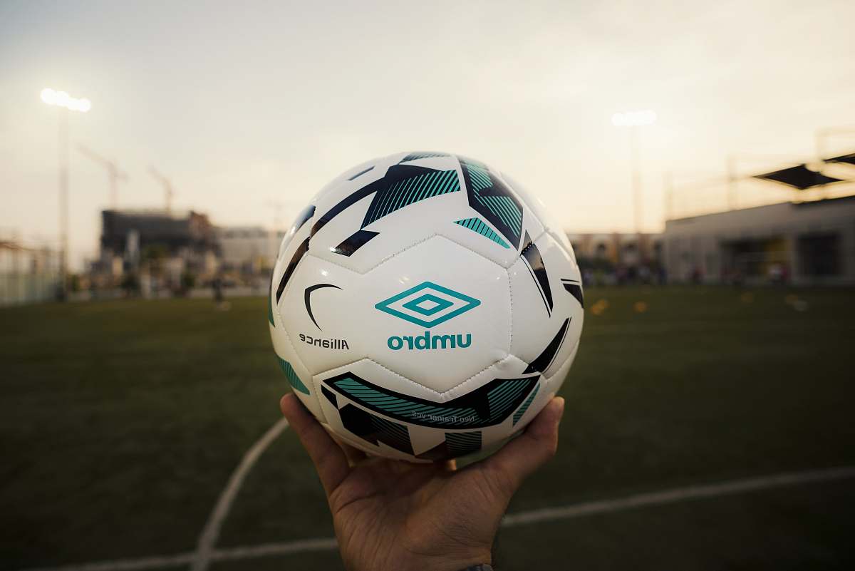 football white and green Umbro soccer soccer