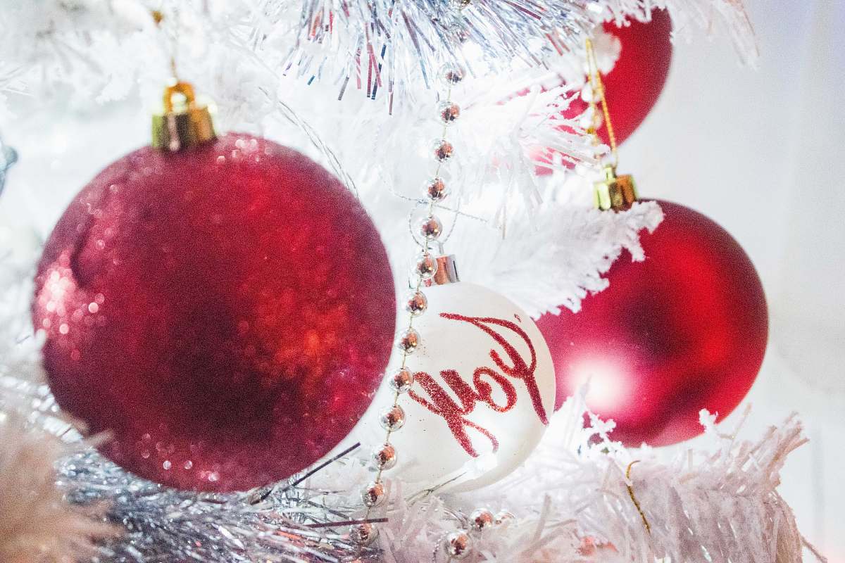 ornament closeup photo of red baubles coventry