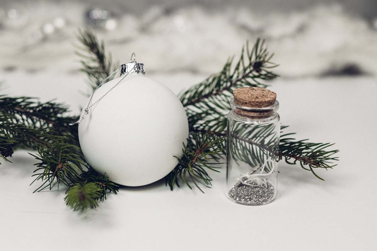 warsaw white bauble on top white surface poland