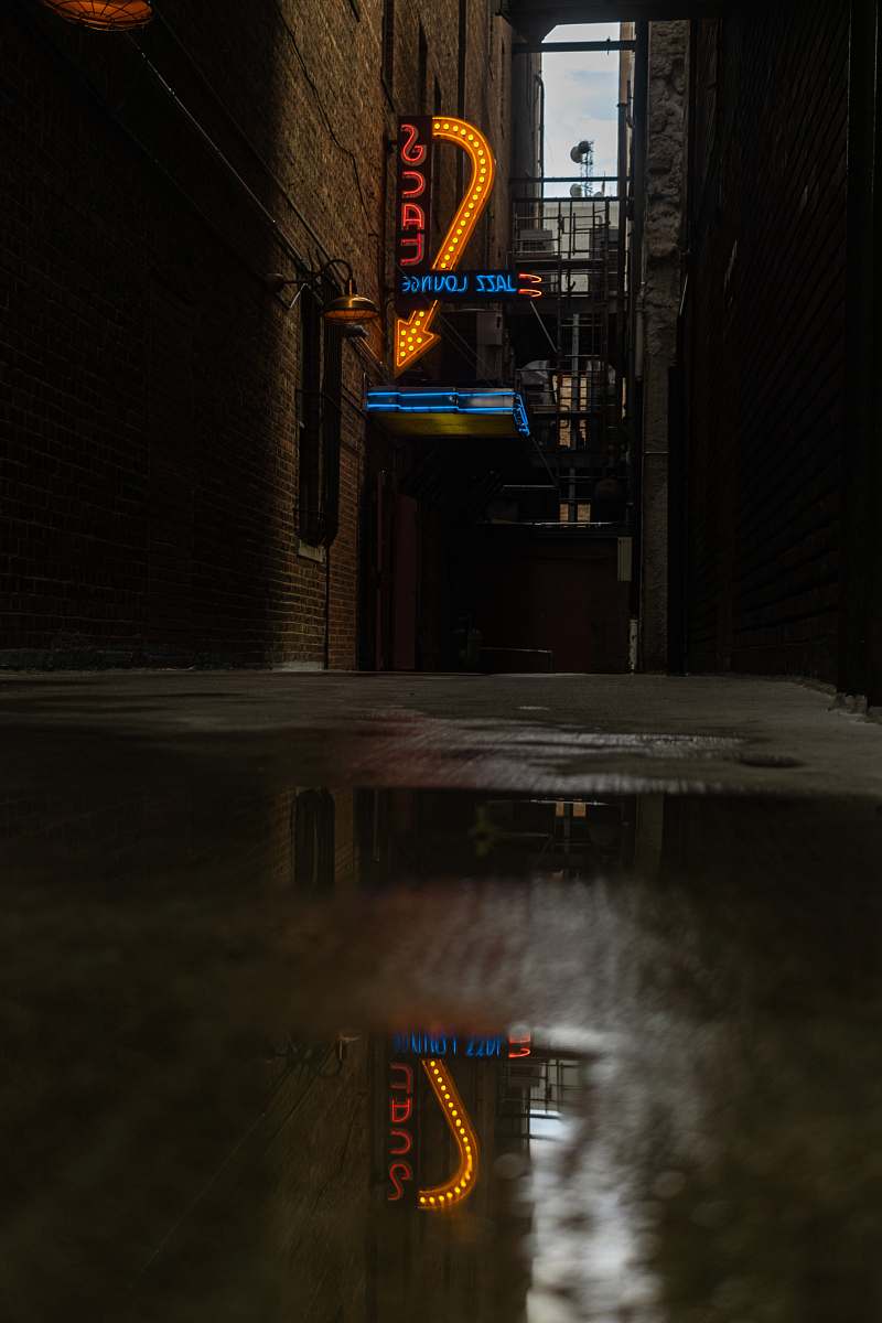 road red and yellow neon signage street