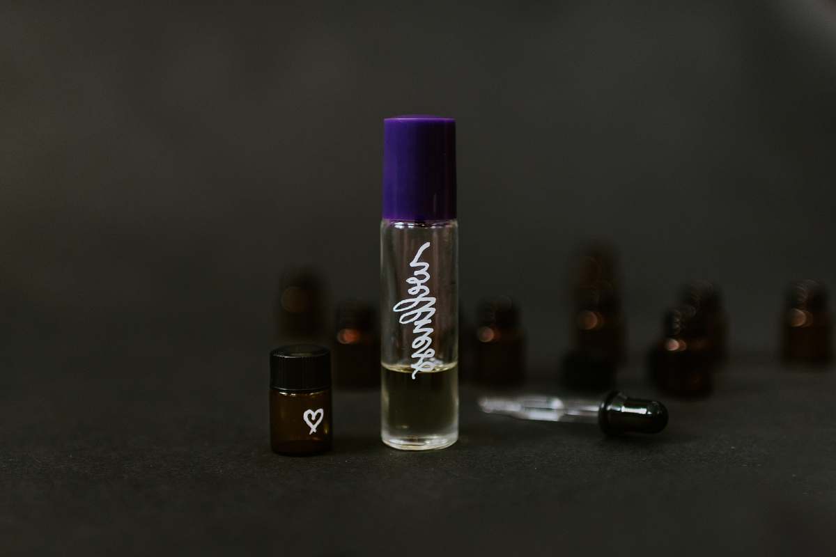 bottle clear glass bottle deodorant