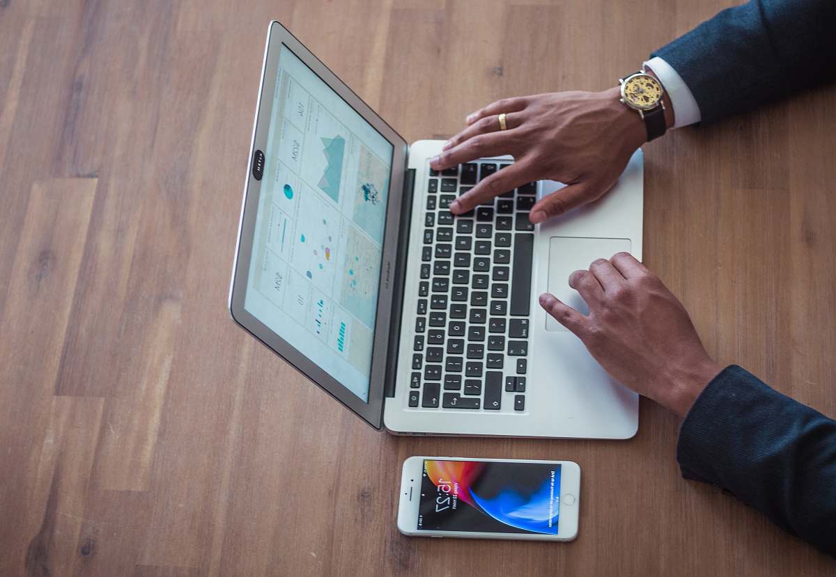 pc person using MacBook Air computer hardware