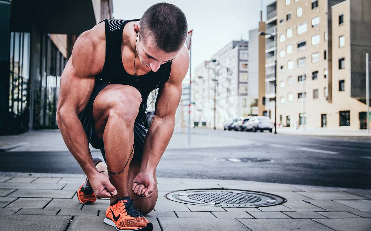 ? People Man Tying His Shoes Sport Image - Free Stock Photo