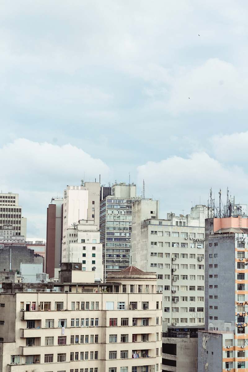 building high rise buildings during daytime city