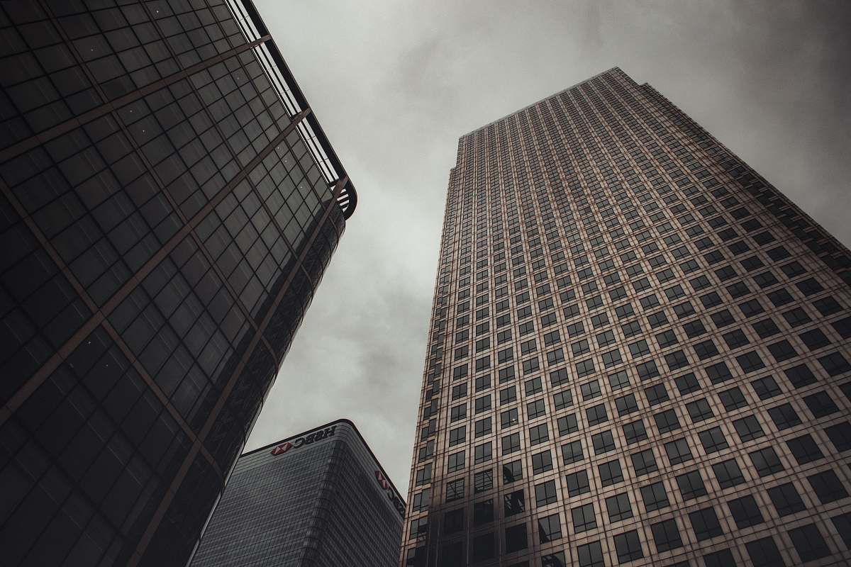 building low-angle photography of buildings office building