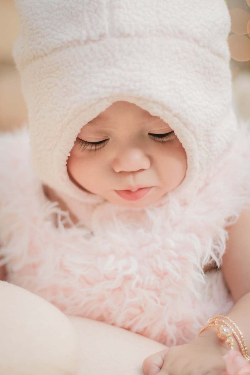 apparel baby wearing white hat clothing