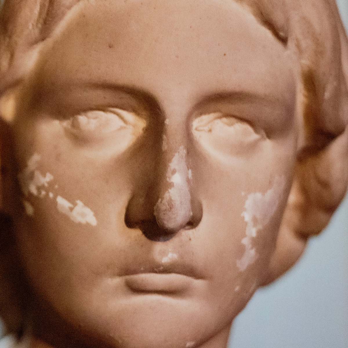 face woman statue head
