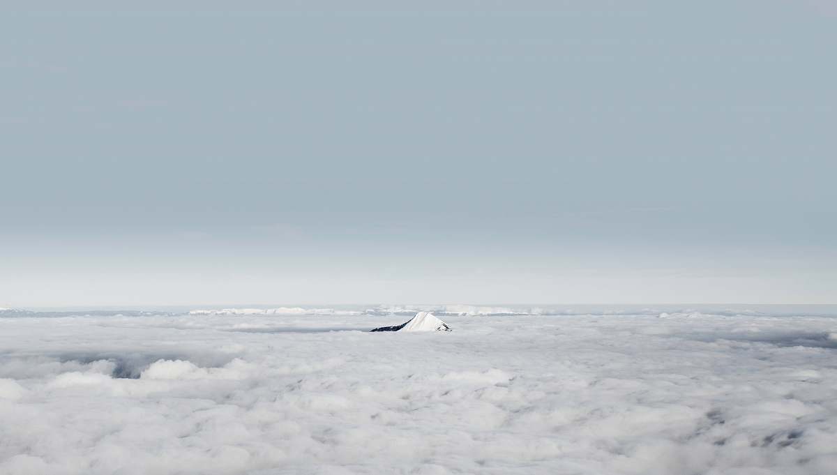 outdoors field covered with snow grey