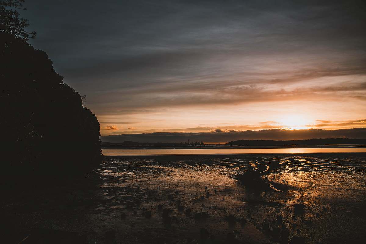 outdoors silhouette of rock formation sky