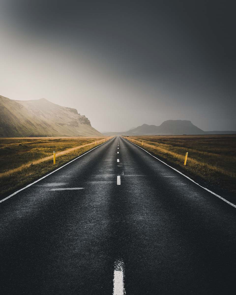 iceland concrete rail road roads